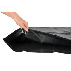 Lesklý povlak na polštář (černá)