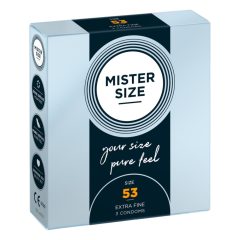 Mister Size tenký kondóm - 53mm (3ks)