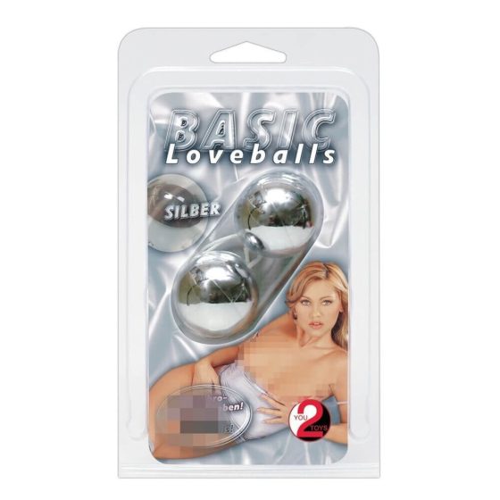 You2Toys Basic Loveballs - venušiny kuličky stříbrné barvy
