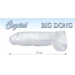   Crystal Clear big dong - křišťálově čisté obrovské dildo