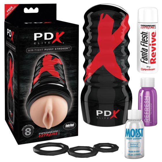 PDX Elite Air Tight Pussy - umělá vagína (tělová barva)