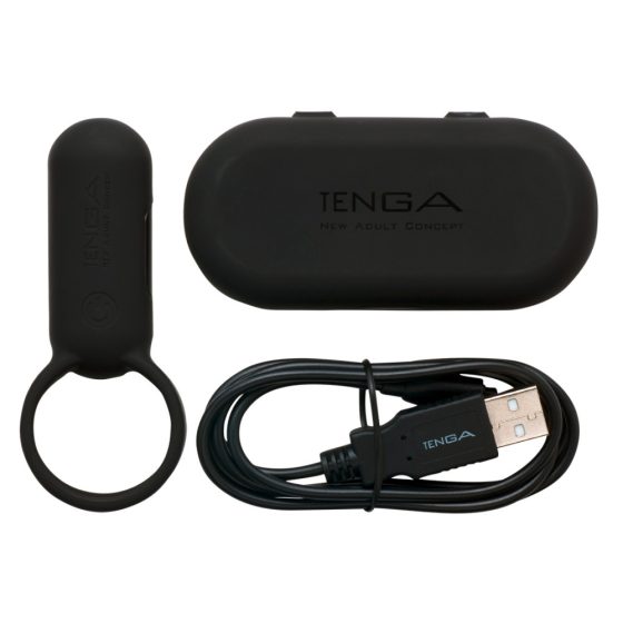 Vibrační kroužek na penis TENGA Smart Vibe (černý)