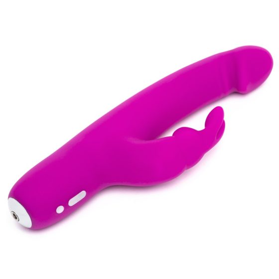 Happyrabbit Realistic Slim - vodotěsný, dobíjecí vibrátor s hůlkou (fialový)
