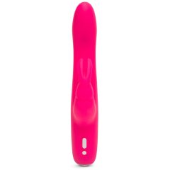   Happyrabbit Curve Slim - vodotěsný, dobíjecí vibrátor s hůlkou (růžový)