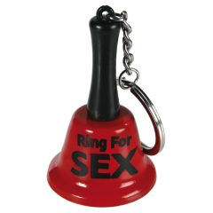   OOTB Ringing for Sex - přívěsek na klíče, zvonek na sex (červeno-černý)