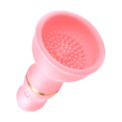   Sunfo - dobíjecí vibrační stimulátor bradavek (růžový)