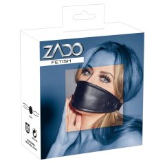 ZADO - kožená maska s náustky (černá)