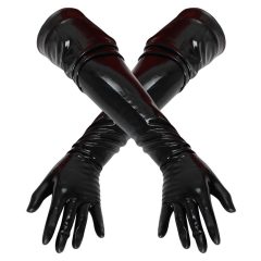 LATEX - dlouhé univerzální rukavice (černé)