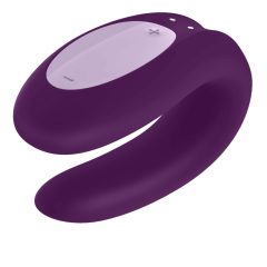   Satisfyer Double Joy - nabíjecí, vodotěsný, smart párový vibrátor (fialový)