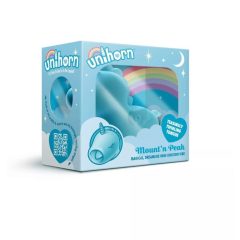   Unihorn Mount'n Peak - dobíjecí stimulátor klitorisu s jednorožcem (modrý)