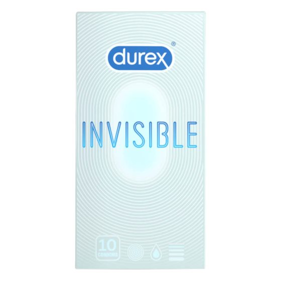 Durex Invisible Extra Thin - extra senzibilní kondomy (10ks)