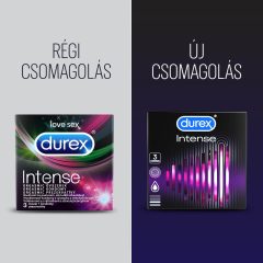 Durex Intense - vroubkované a tečkované kondomy (3ks)
