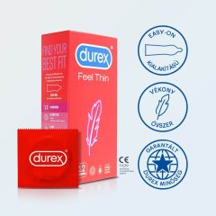   Durex Feel Thin - balení kondomů s pocitem života (3 x 12 ks)