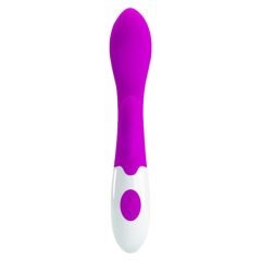   Pretty Love Brighty - vodotěsný vibrátor na bod G s ramenem na klitoris (fialový)