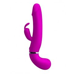   Pretty Love Henry - nabíjecí, stříkající vibrátor s ramenem na klitoris (růžový)