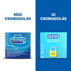 Durex extra safe - bezpečné kondomy (3 ks)