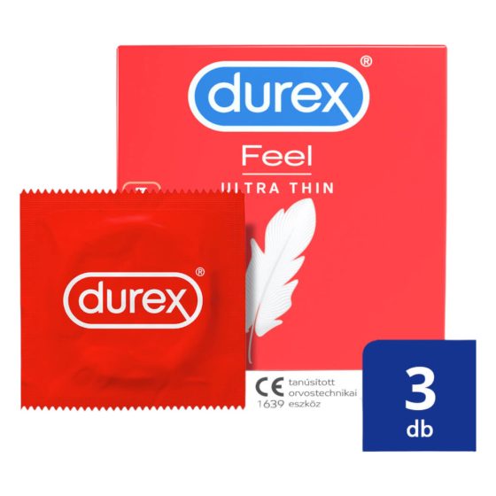 Durex Feel Ultra Thin - ultra realistické kondomy (3ks)