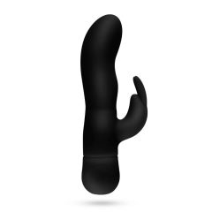   Easytoys Mad Rabbit - vibrátor na bod G s ramenem na klitoris (černý)