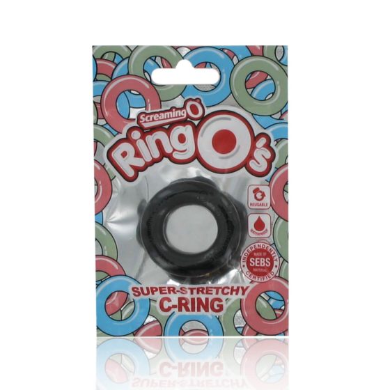 Screaming O RingO's - silikonový kroužek na penis (černý)