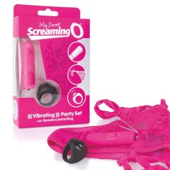   MySecret Screaming Pant - vibrační kalhotky na dálkové ovládání - růžové (S-L)