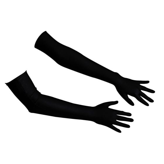 Cottelli - Сатенени ръкавици - черни (S-L)