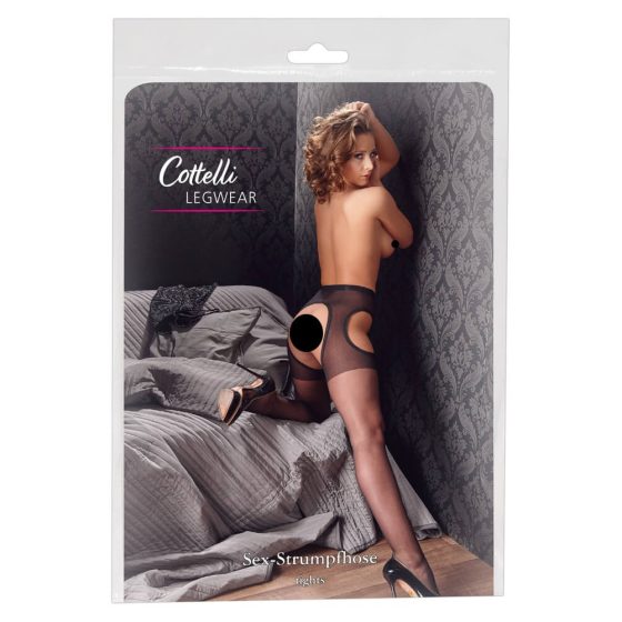 Cottelli - Секс чорапи (черни) - L/XL