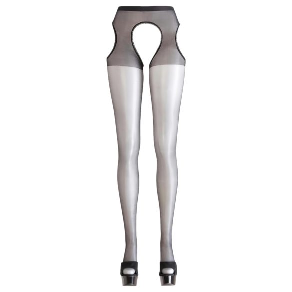 Cottelli - Секси чорапогащник (черен) - L/XL