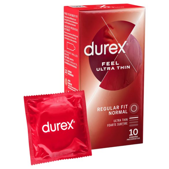 Durex Feel Ultra Thin - ултратънък, реалистичен презерватив (10 бр.)