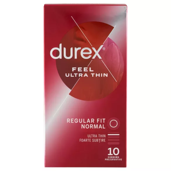 Durex Feel Ultra Thin - ултра тънки презервативи - натурален латекс - 10 броя