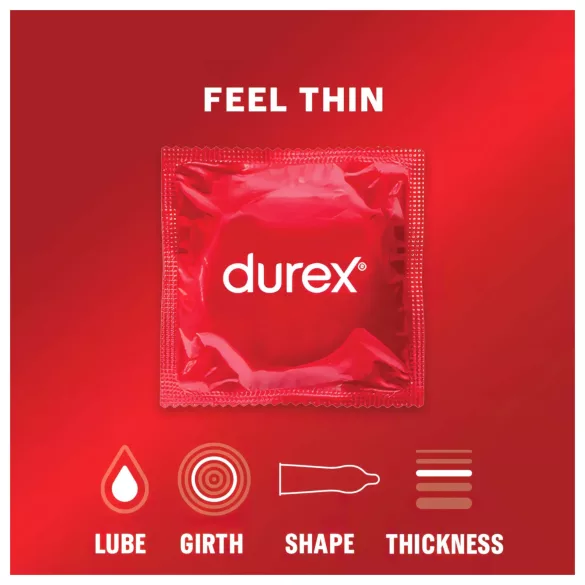 Durex Feel Thin - презерватив с естествено усещане (3 бр.)