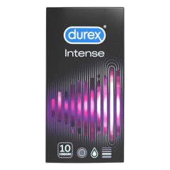   Durex Intense - презервативи с оребрения и петна (10бр.) -