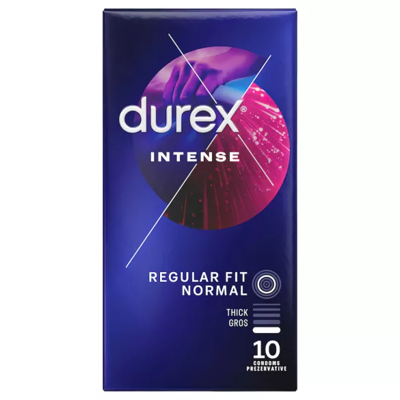 Durex Intense - презервативи с релеф и точки - 10 броя