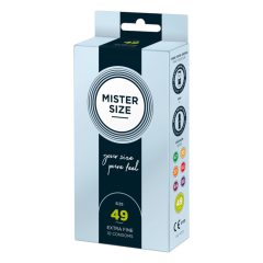   Тънък презерватив Mister Size - 49 мм (10 бр.)