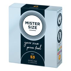   Тънък презерватив Mister Size - 53 мм (3 бр.)