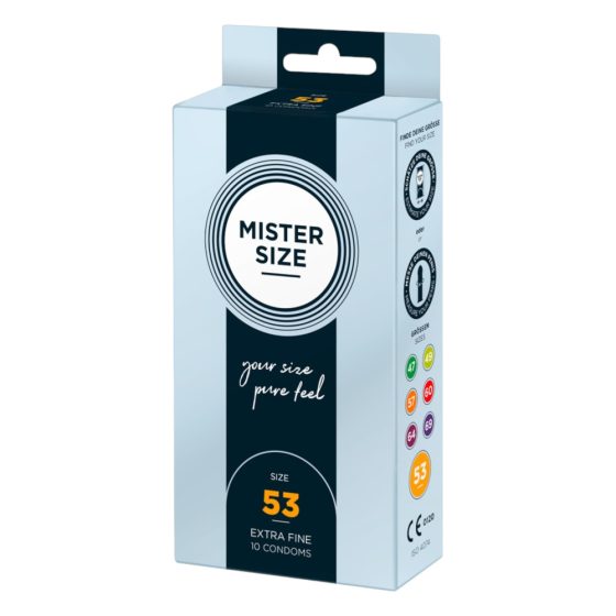 Тънък презерватив Mister Size - 53 мм (10 бр.)