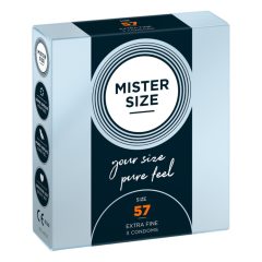   Тънък презерватив Mister Size - 57 мм (3 бр.)