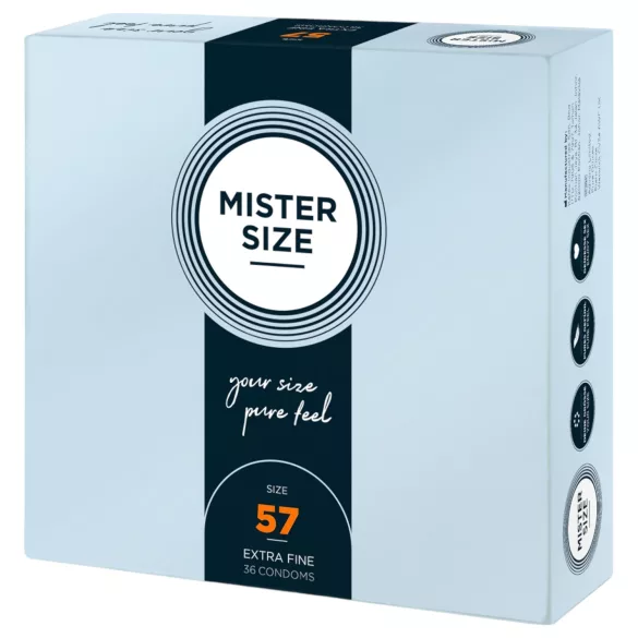 Mister Size - тънки презервативи - 57 мм - 36 броя