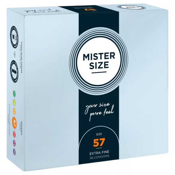 Mister Size - тънки презервативи - 57 мм - 36 броя