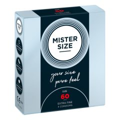   Тънък презерватив Mister Size - 60 мм (3 бр.)