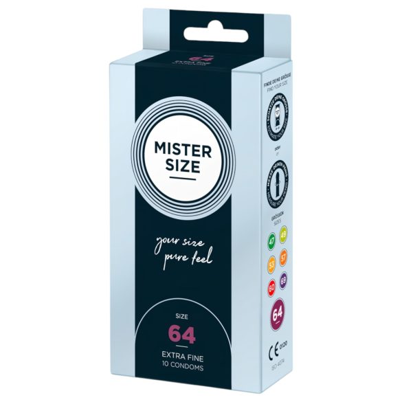 Mister Size тънки презервативи - 64mm (10бр)