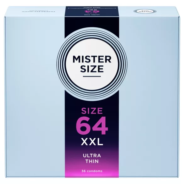 Mister Size - тънки презервативи - 64 мм - 36 броя