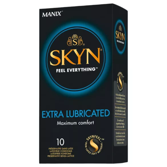 Manix SKYN Extra Lubricated - допълнително овлажнени презервативи без латекс (10 бр.)