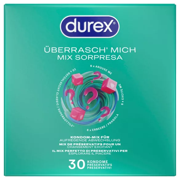 Durex Surprise Me - презервативи комплект - 30 броя