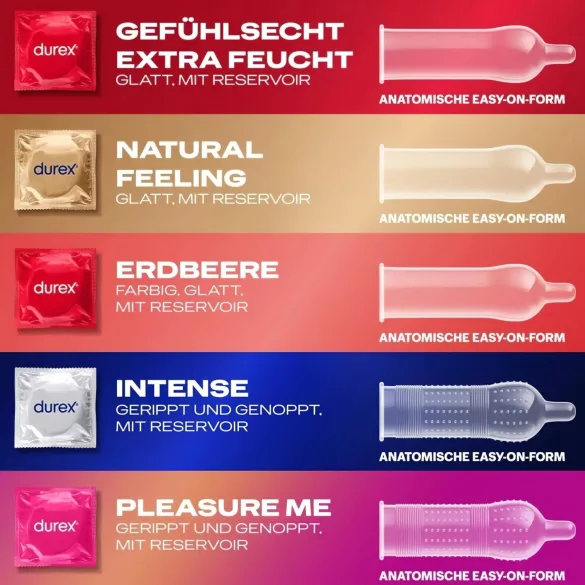 Durex Love Mix - презервативи комплект - 40 броя