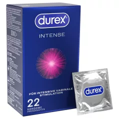   Durex Intense - оргазмични презервативи (22 бр.)