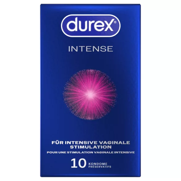 Durex Intense - Оргазмични презервативи (10 бр.)