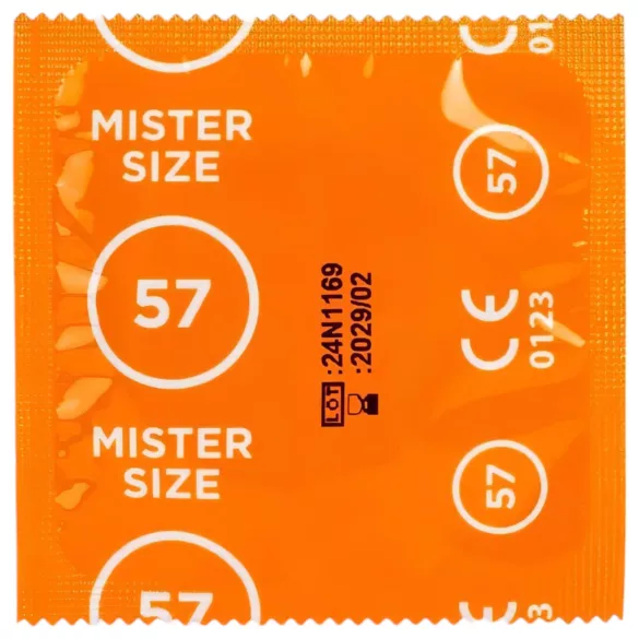 Mister Size - тестов пакет презервативи с пенис мерител - 3 броя