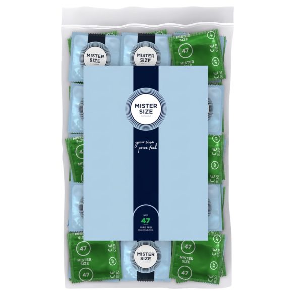 Mister Size тънък презерватив - 47мм (100бр)