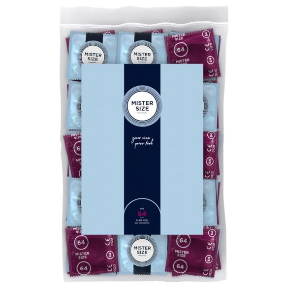 Mister Size тънки презервативи - 64mm (100бр)