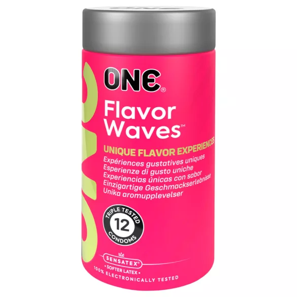 ONE Flavor Waves - ароматизирани презервативи - микс (12 бр.)